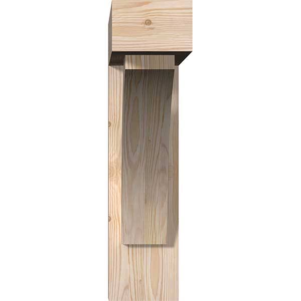 Thorton Block Smooth Bracket with Offset Brace, Douglas Fir V27525