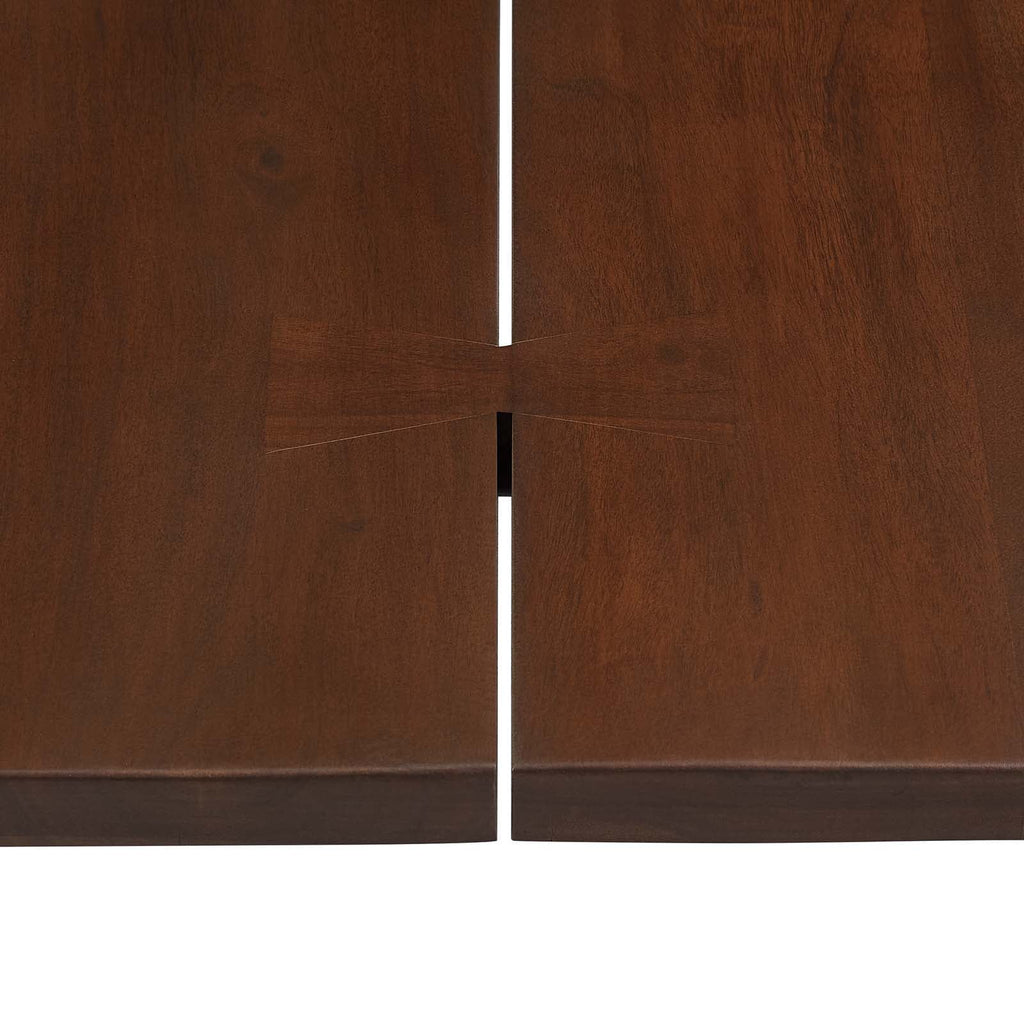 96" Live Edge Acacia Wood Dining Table in Gold Walnut M668