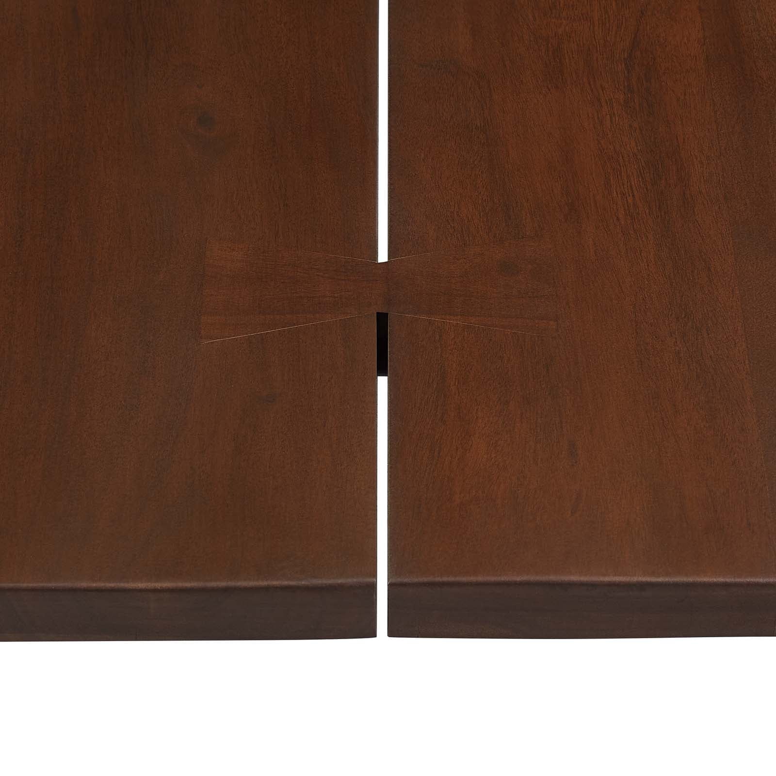 96" Live Edge Acacia Wood Dining Table in Gold Walnut M668