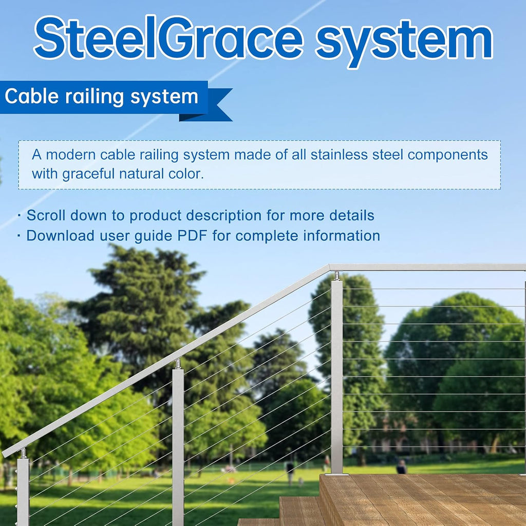 20Pair Cable Railing Kit Invisible 1/8 T316 Stainless Steel V37003