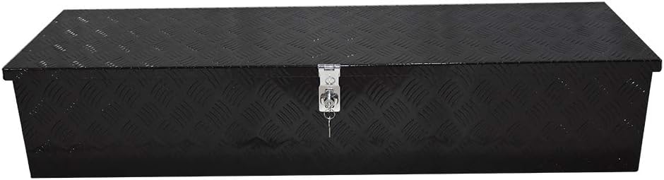 Black Aluminum Camper Tool Box with Lock Y808938