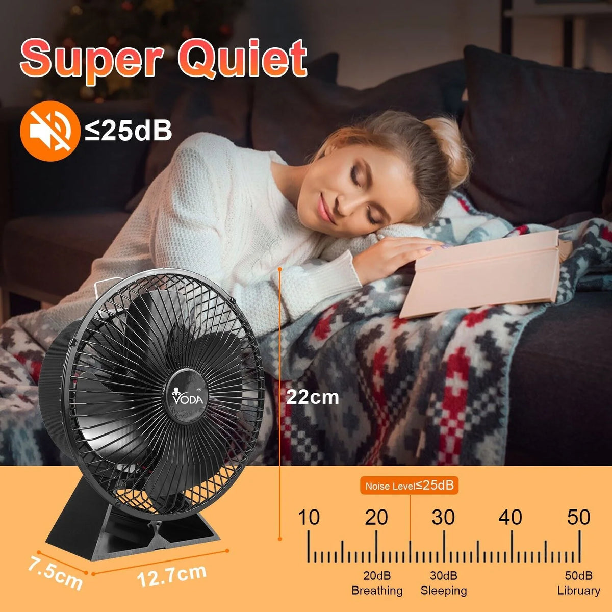 Wood Stove Fan 4 Blades Y175