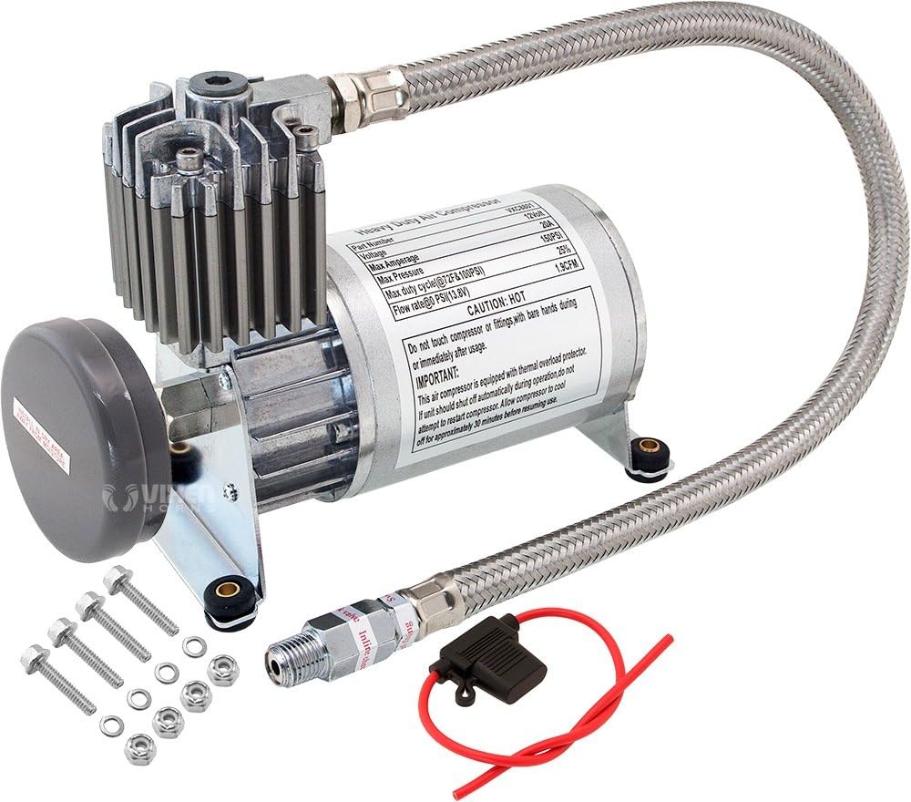 Heavy Duty Onboard Air Compressor 150 PSI Universal 12v W66708