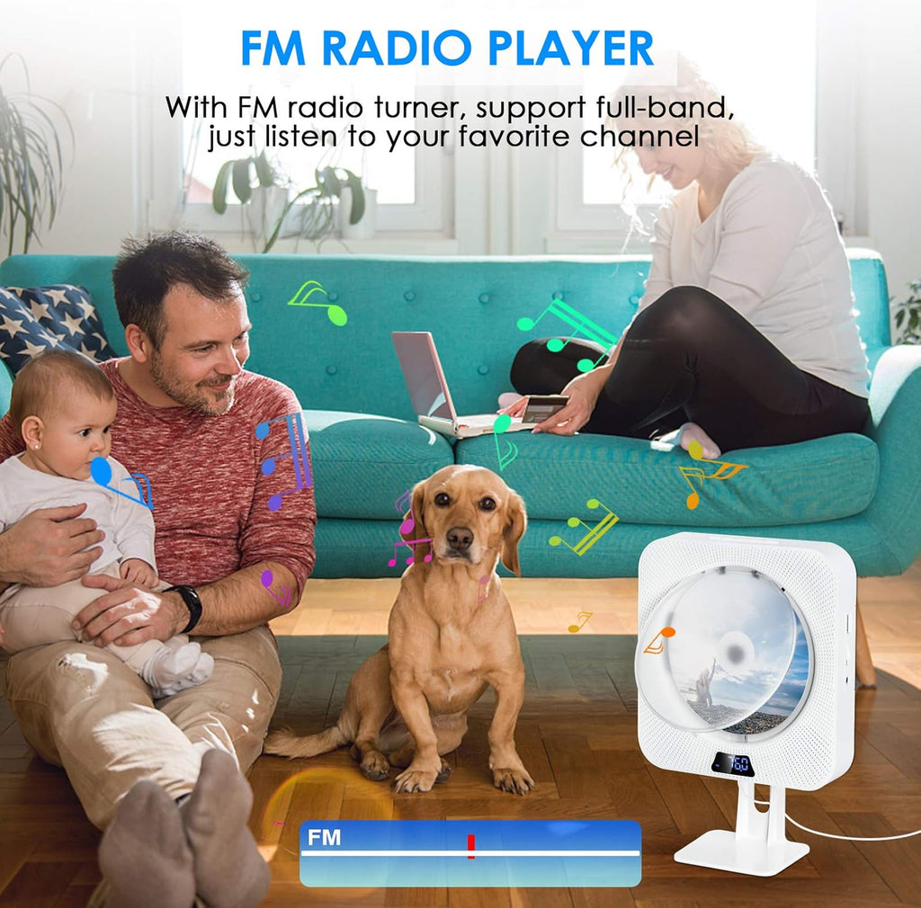 CD Player with Bluetooth, FM Radio, Remote Control, Pack of 2 R5695