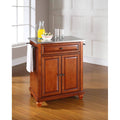 Cherry Stainless Steel Top Portable Kitchen Island T860510