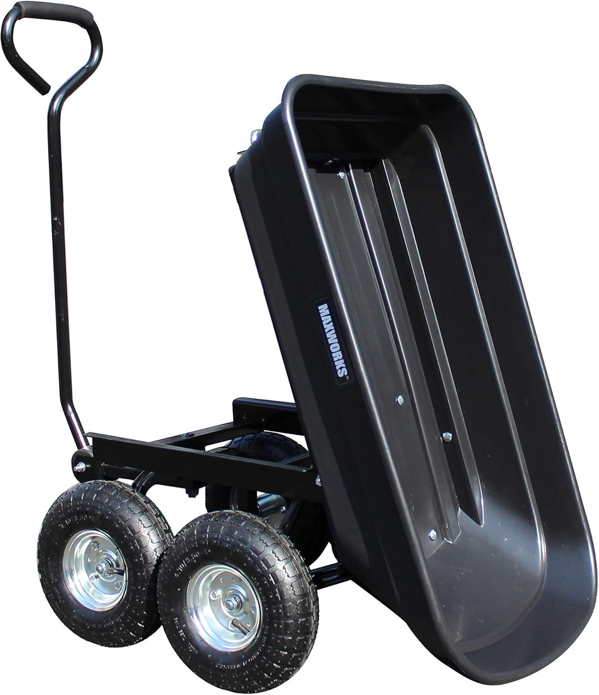 Heavy Duty Garden Dump Cart with Steel Frame and Pneumatic Wheels Z1040