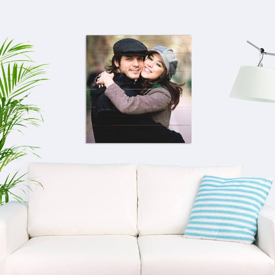 Photo Print on Wood Planks 60x60cm J778872