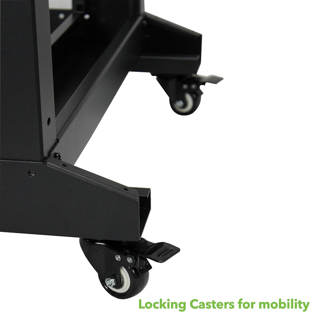 22U 4-Post Open Frame Server Rack Black C646352