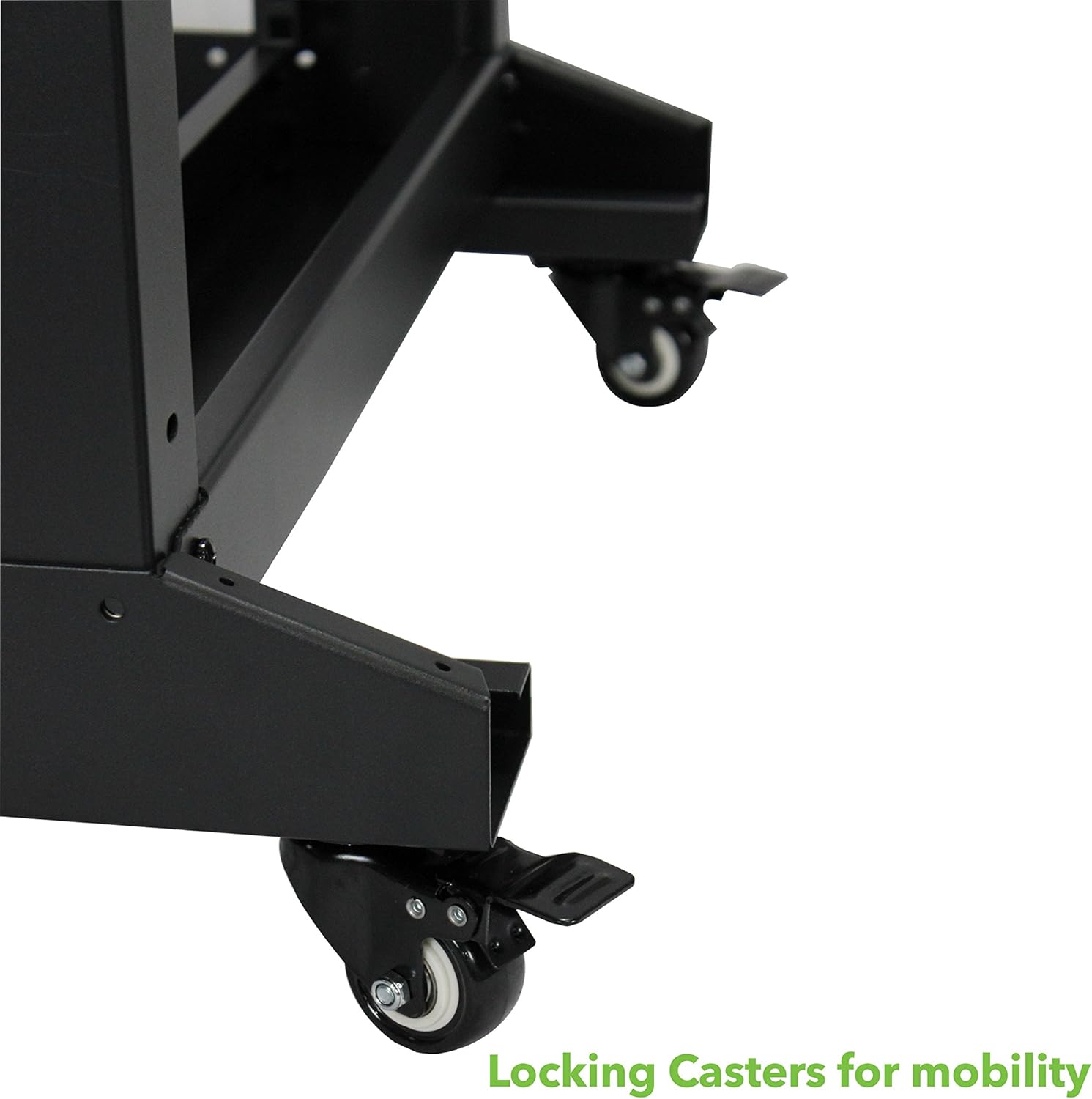 22U 4-Post Open Frame Server Rack Black C646352
