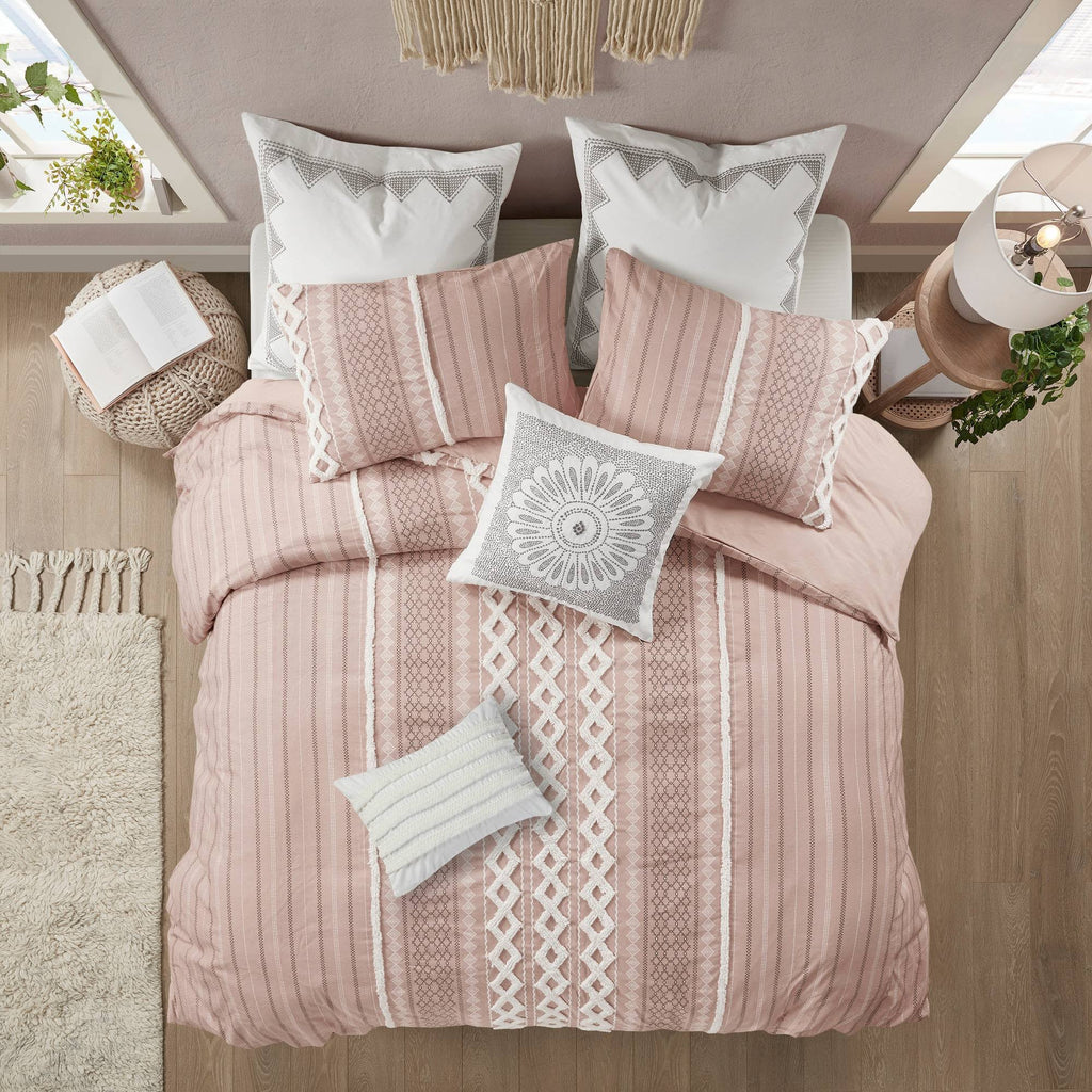 Blush King Cotton Duvet Cover Set G14290