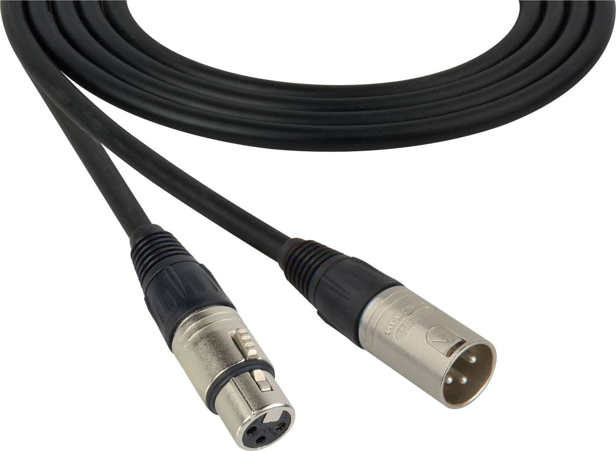 3-Pin XLR Male to Female Mic Cable 25 ft. Brown C1749