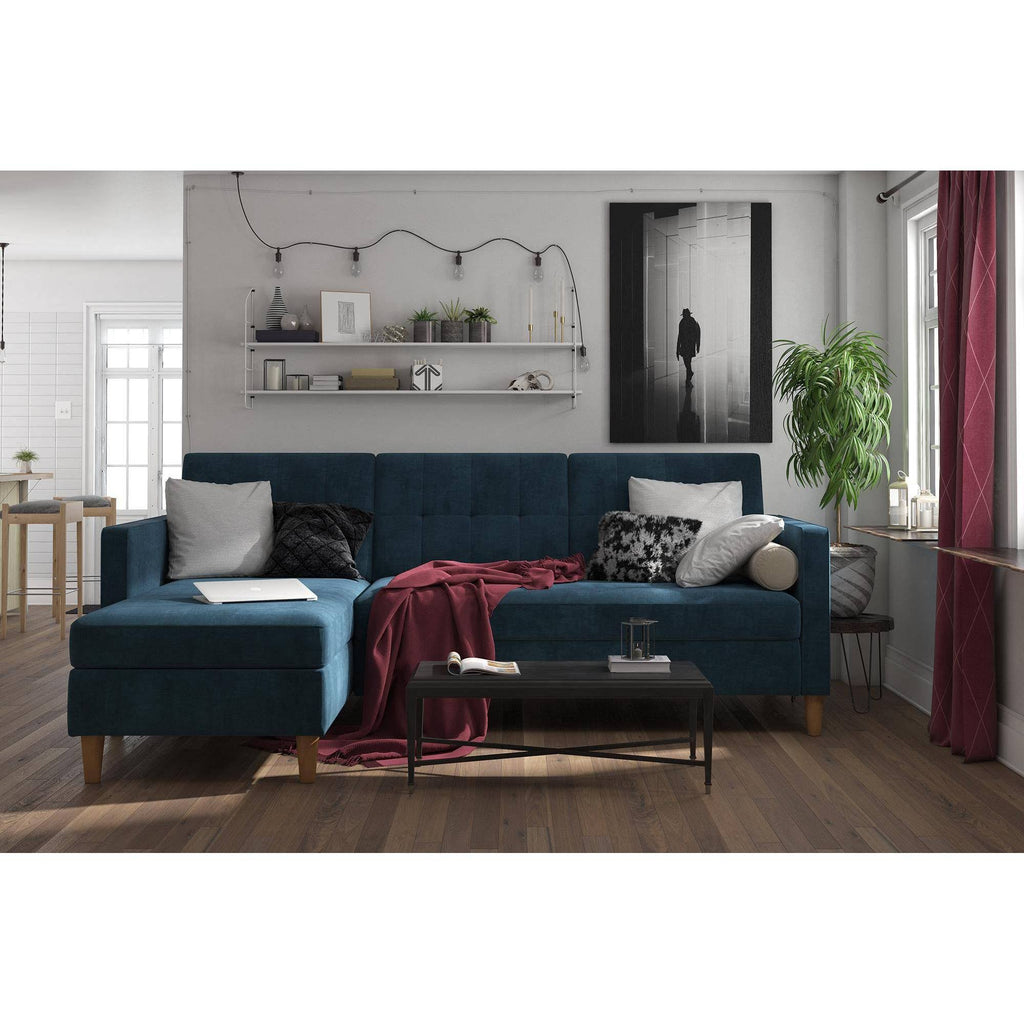 Blue Storage Futon/Sectional R52585