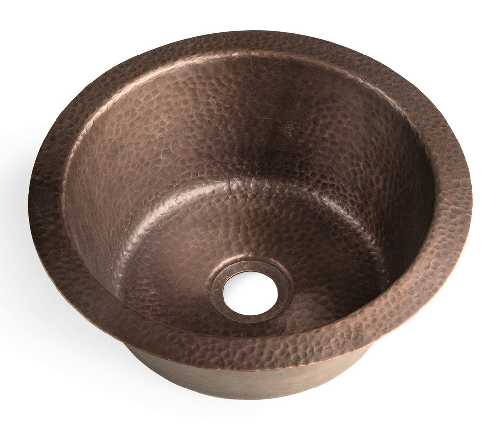 Pure Copper Hand Hammered Dual Mount Sink T146