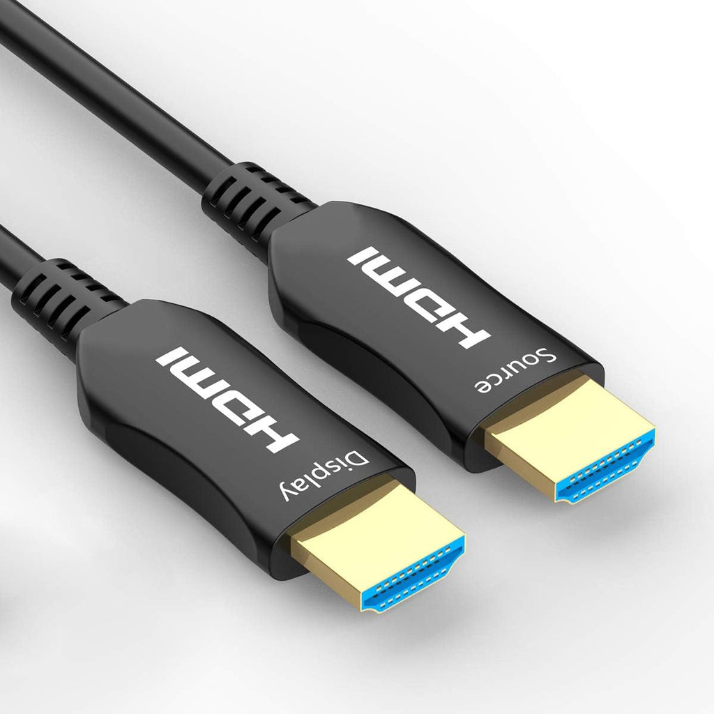 Fiber Optic HDMI 2.0b Cable 30ft 4K 60Hz HDR10 18Gbps Pack of 2 Q921