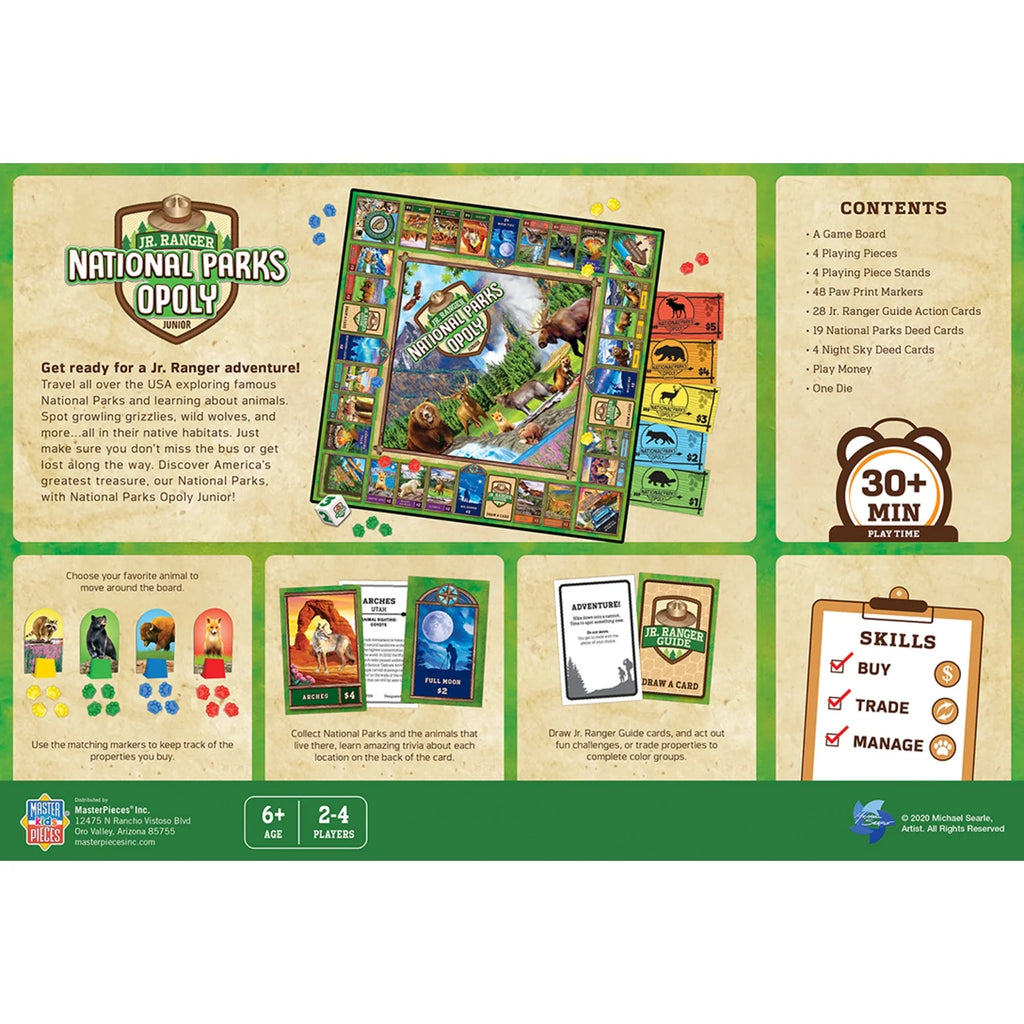Junior Ranger National Parks Opoly Jr. Board Game J368074