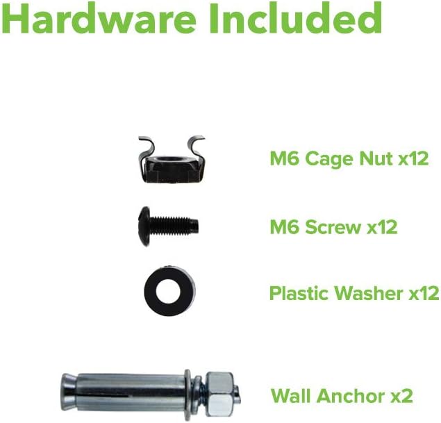 3U 19 Inch Vertical Wall Mount Rack Black Y2891