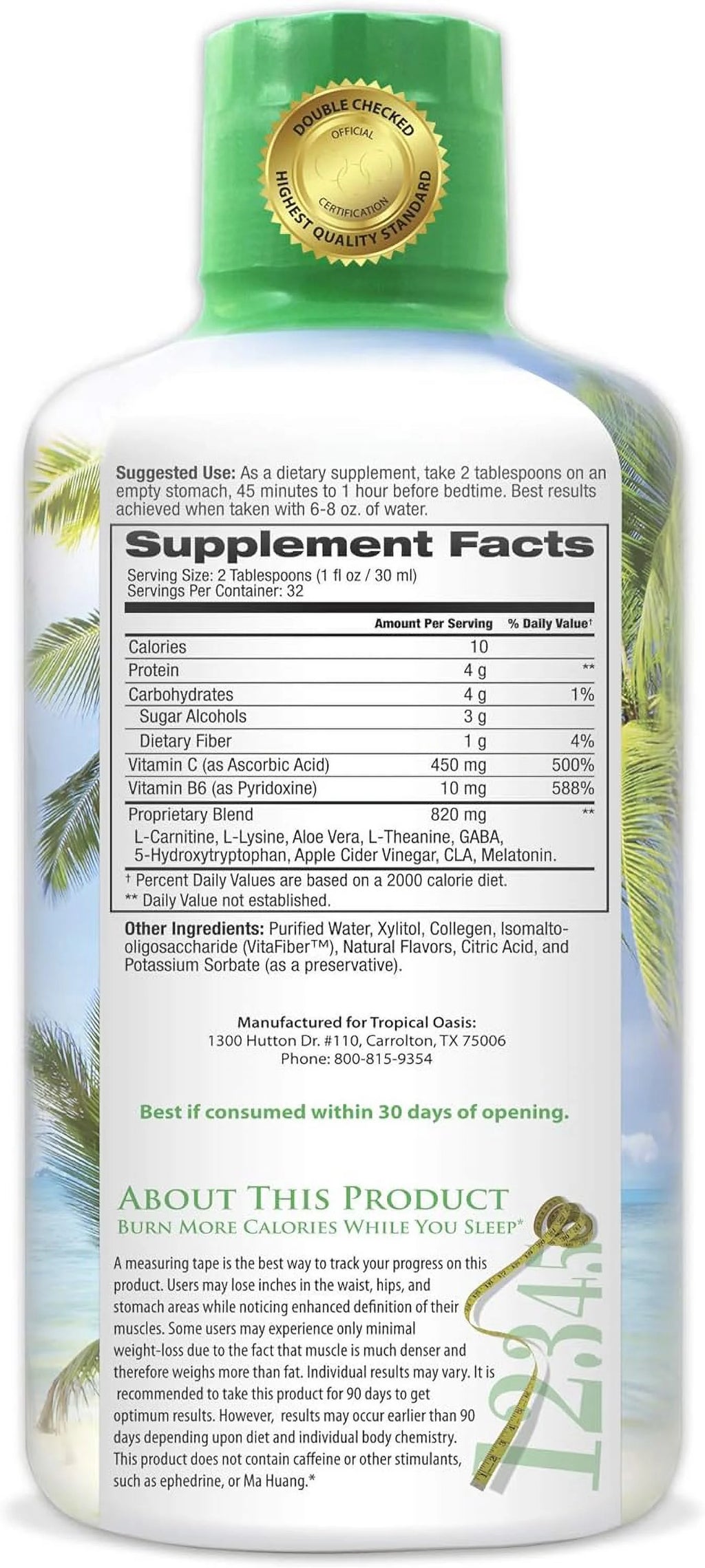 32 oz Liquid Sleep-A-Weight Plus W472448