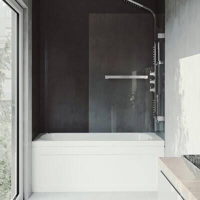 Hinged Frameless Tub Door S162