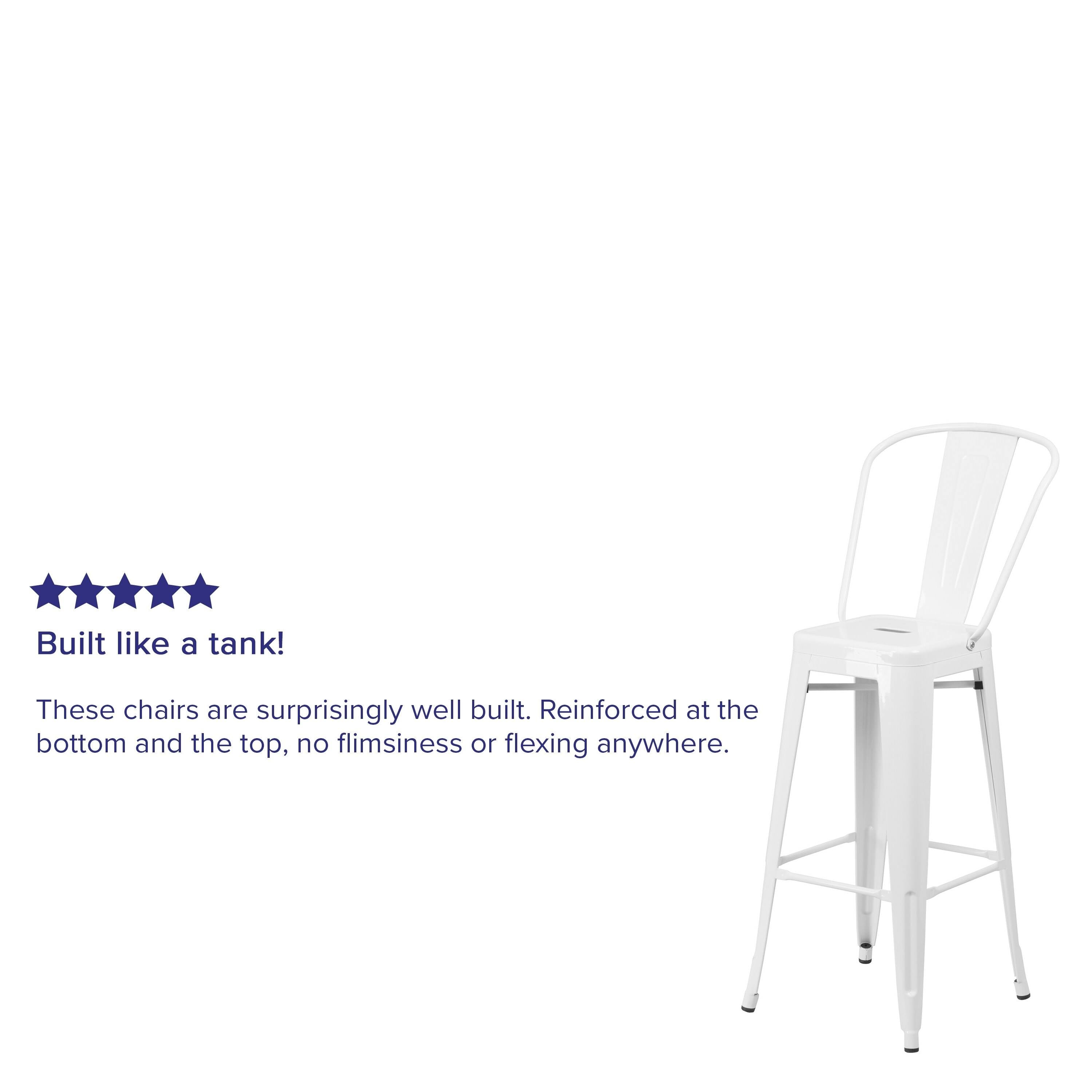 Blue Metal Bar Stool B3540