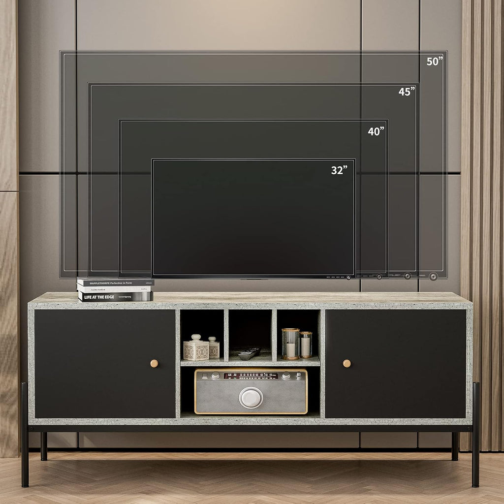 TV Stand with Storage and Open Shelves R234571