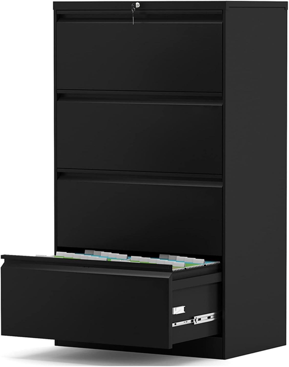 4 Drawer Locking Metal Lateral File Cabinet I39321