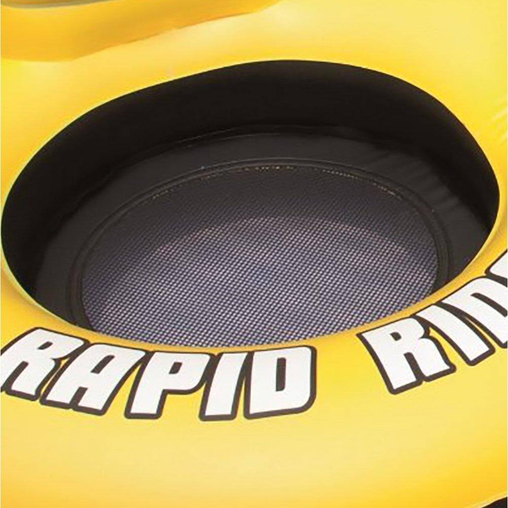 12 Pack Inflatable Raft Tube with Handles and Cup Holders Q723176