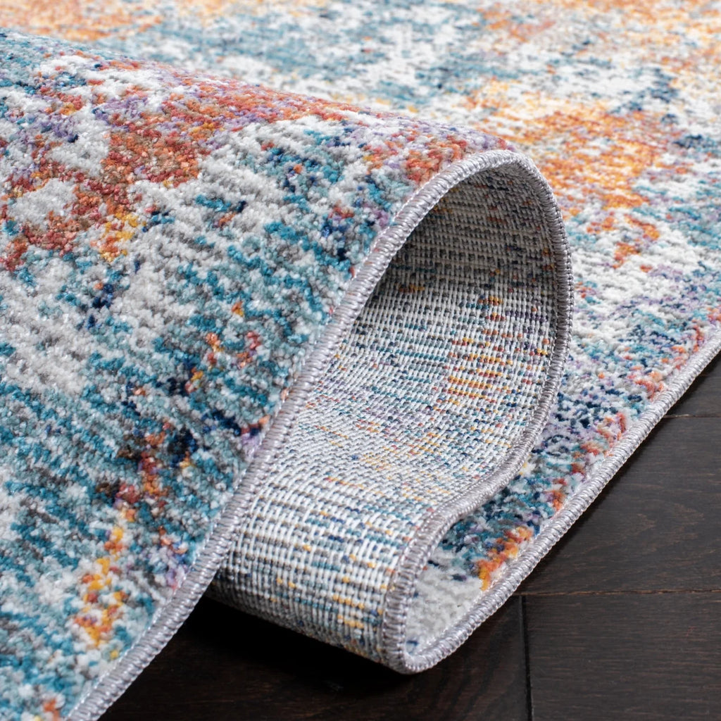 Gold / Blue Rug S897