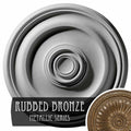 Hand-Painted Rubbed Bronze Ceiling Medallion U717877
