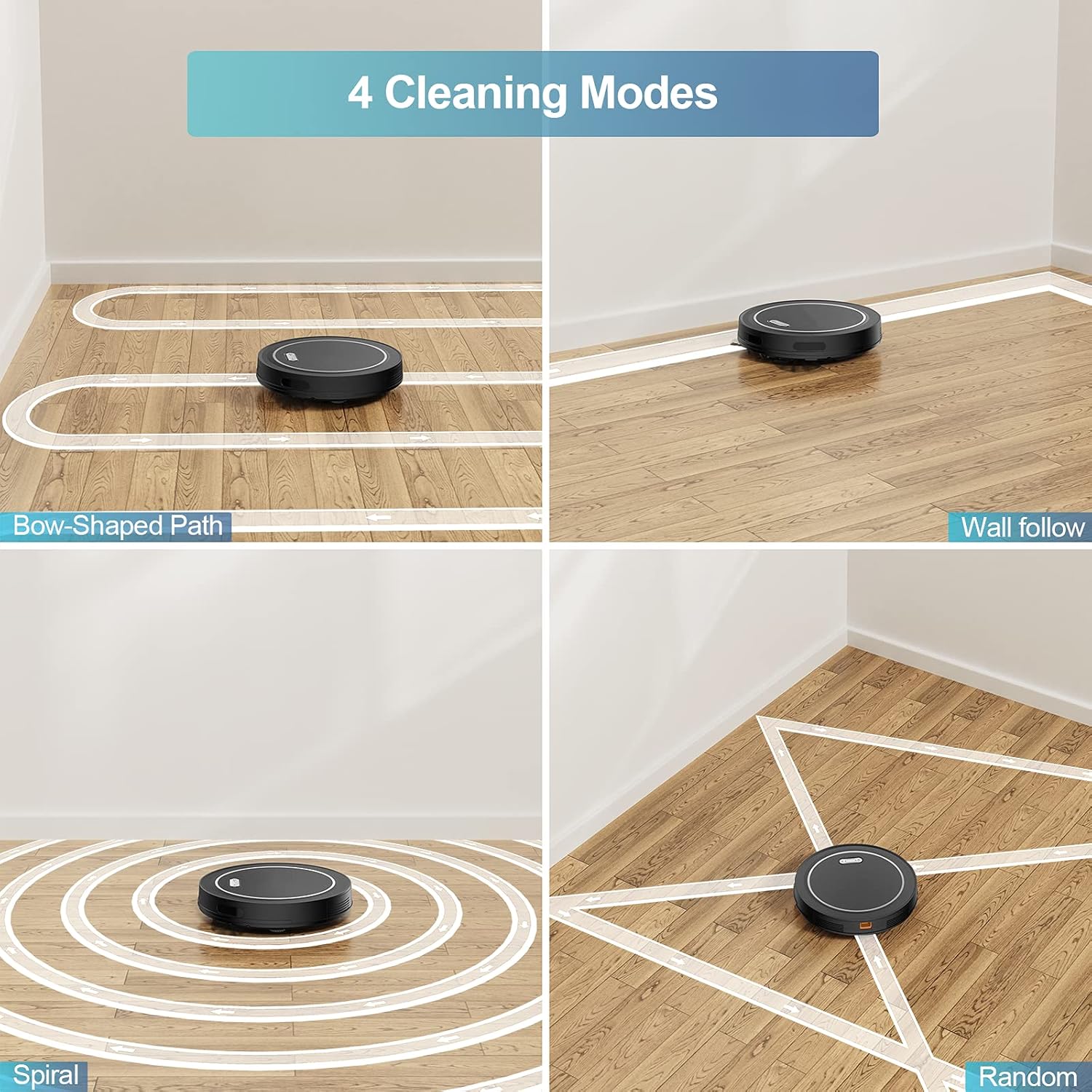 Robot Vacuum Cleaner, 2000Pa Suction, Self Charging, Slim, Wi-Fi/App/Alexa/Remote Control V56854