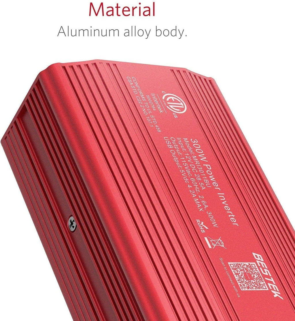 300W Power Inverter and 150W Car Power Inverter DC 12V to 110V AC USB Car Charger Pack of 2 N86671