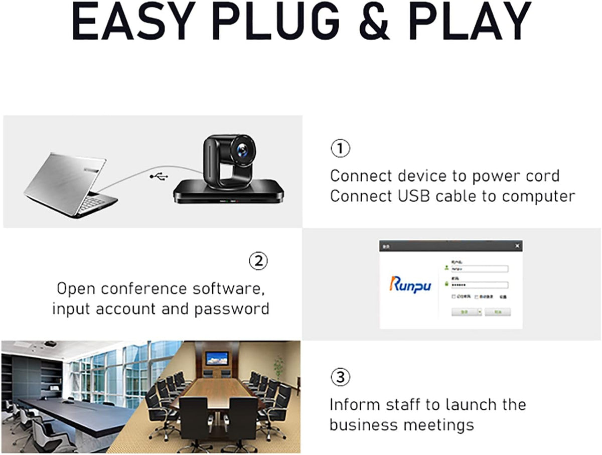 1080P PTZ Conference Camera with 10X Optical Zoom J403960