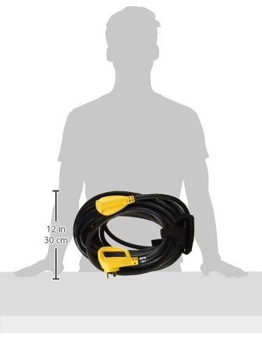 30-Amp PowerGrip Extension Cord, 50&, Black K71603
