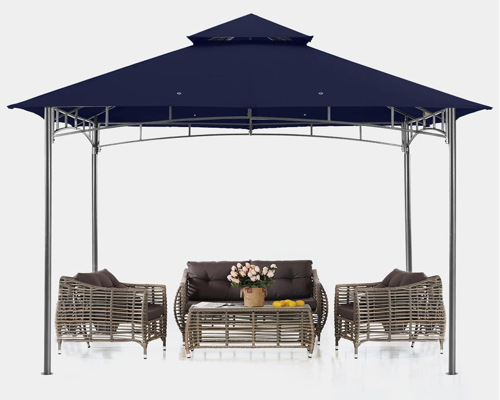 10x10 Gazebo with Netting, Khaki H110