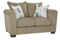 Soft Green Chenille Loveseat Q45395