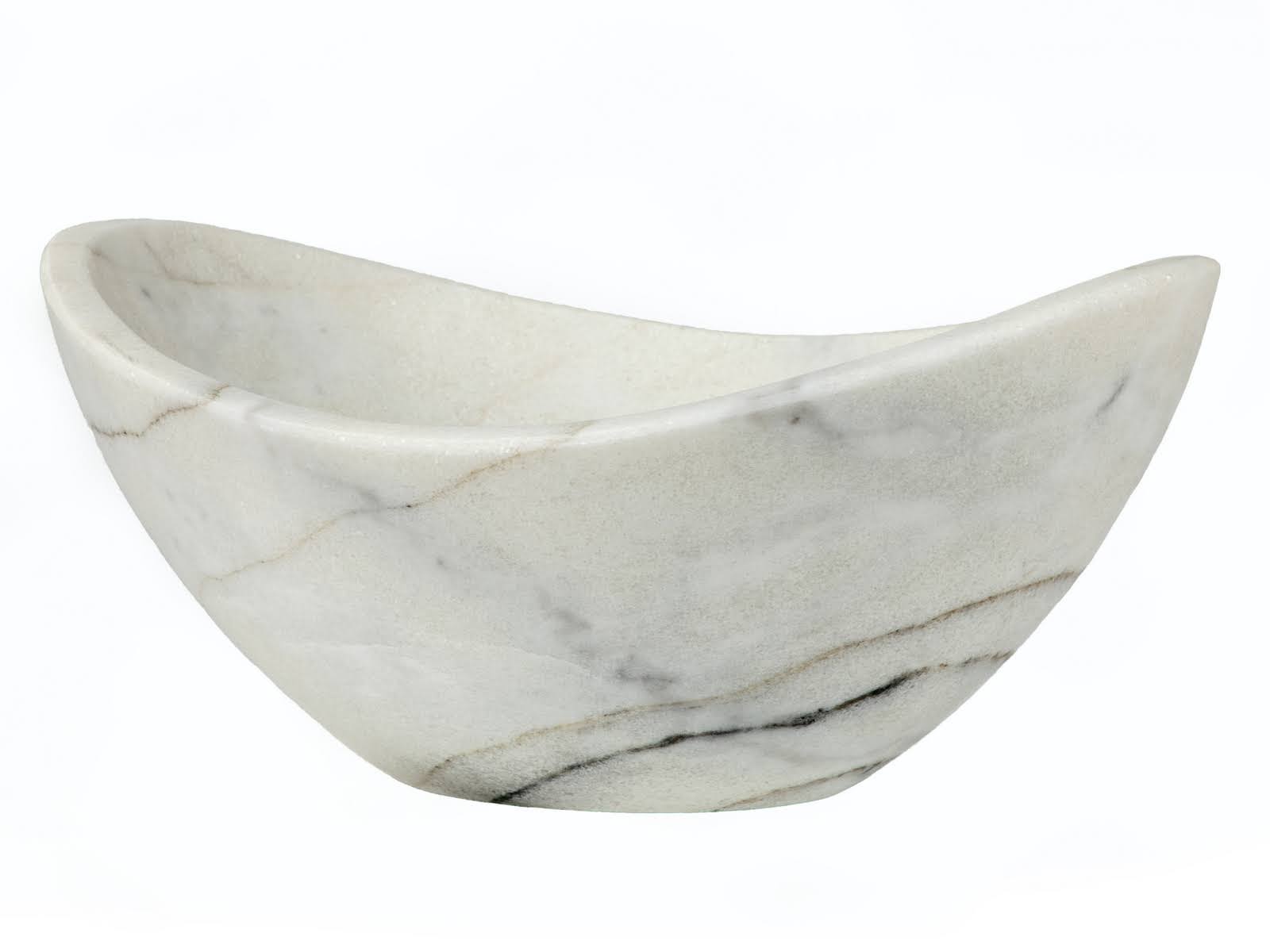 White Marble Small Vessel Sink G11926
