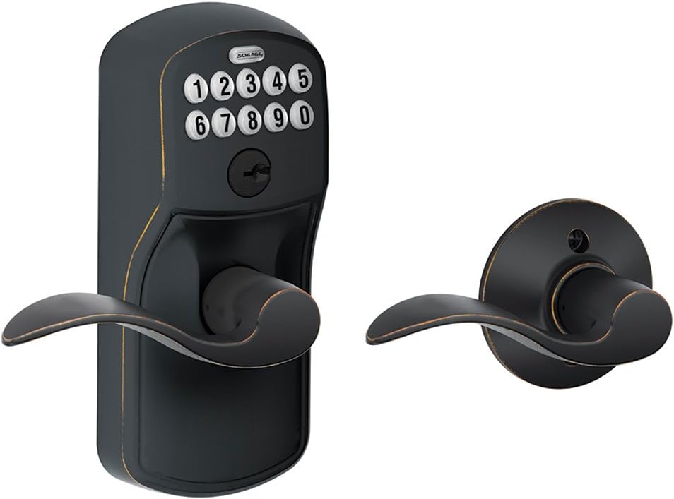 Brushed Chrome Keypad Entry with Auto-Lock Z57893