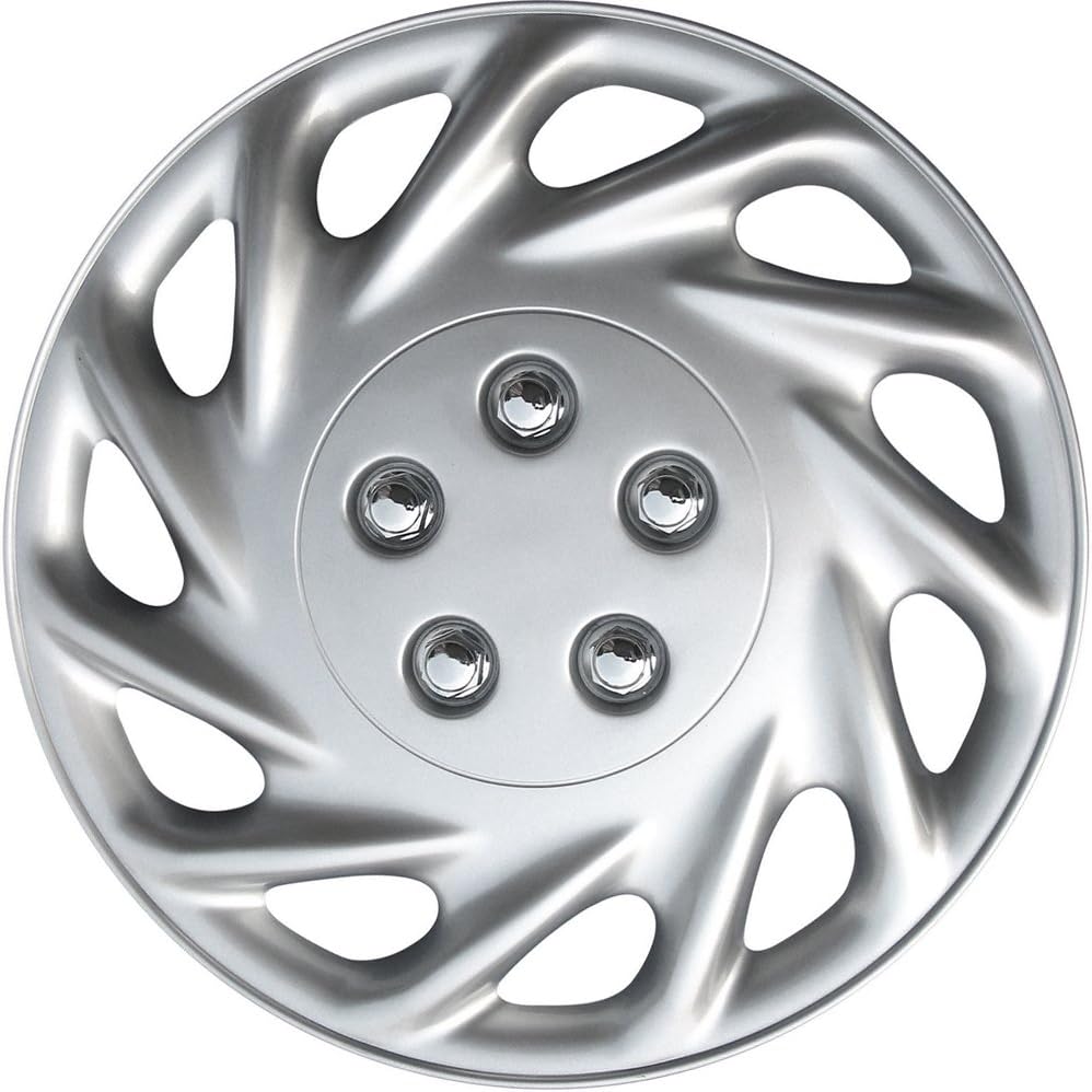 17 inch Silver Snap On Wheel Covers Pack of 4 Q7605