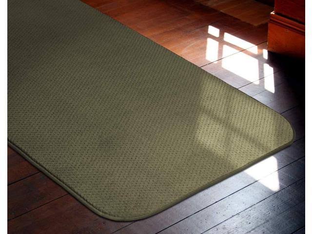 Olive Green 24 ft. x 48 in. Skid-Resistant Carpet Runner U6409