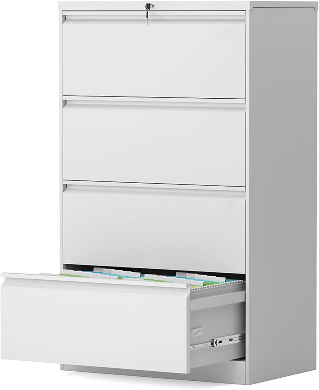 4 Drawer Locking Metal Lateral File Cabinet I39321