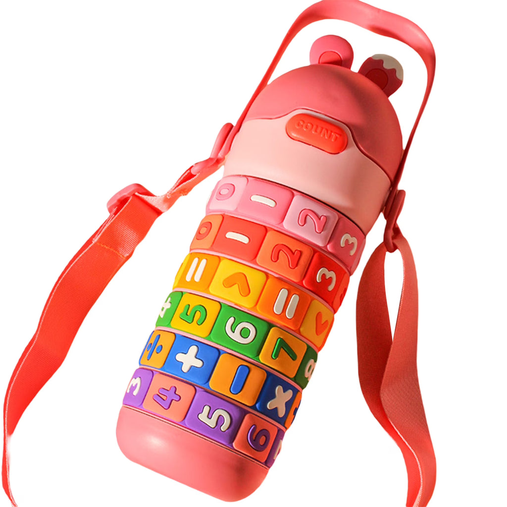 430ml Kids Stainless Steel Insulated Water Bottle with Straw P5192