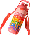 430ml Kids Stainless Steel Insulated Water Bottle with Straw P5192