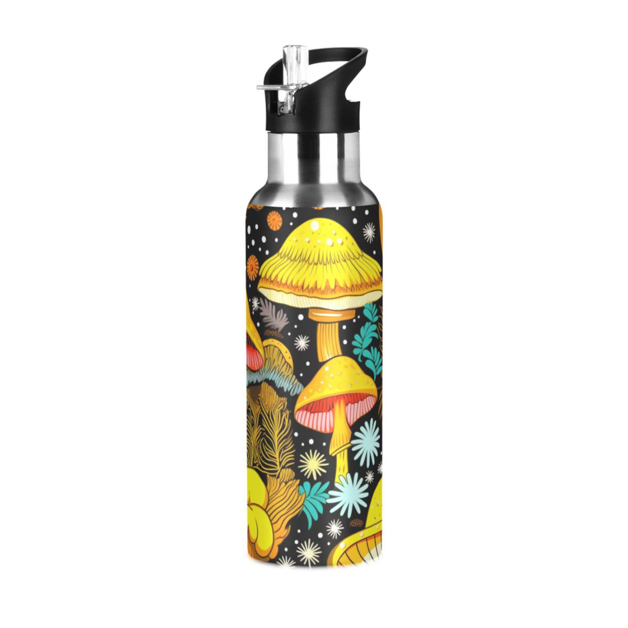 20 oz Insulated Stainless Steel Water Bottle with Straw Lid T2299