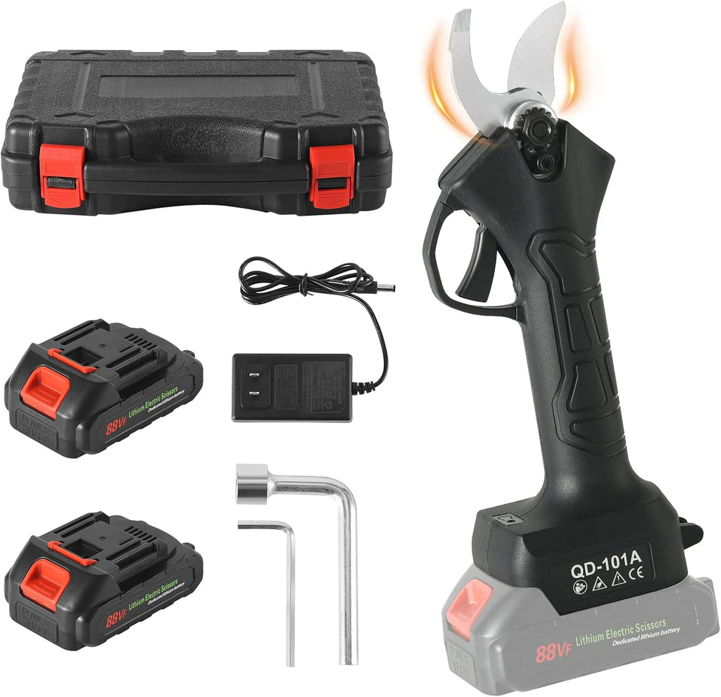 Electric Pruning Shears with Brushless Motor 2 Pack Rechargeable Battery, Max Cutting Diameter 1.2 Inch U594454