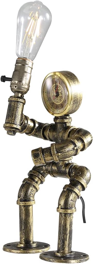 Retro Industrial Steampunk Metal Table Lamp N45540
