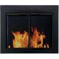Black Powder Coated Steel Fireplace Screen K189