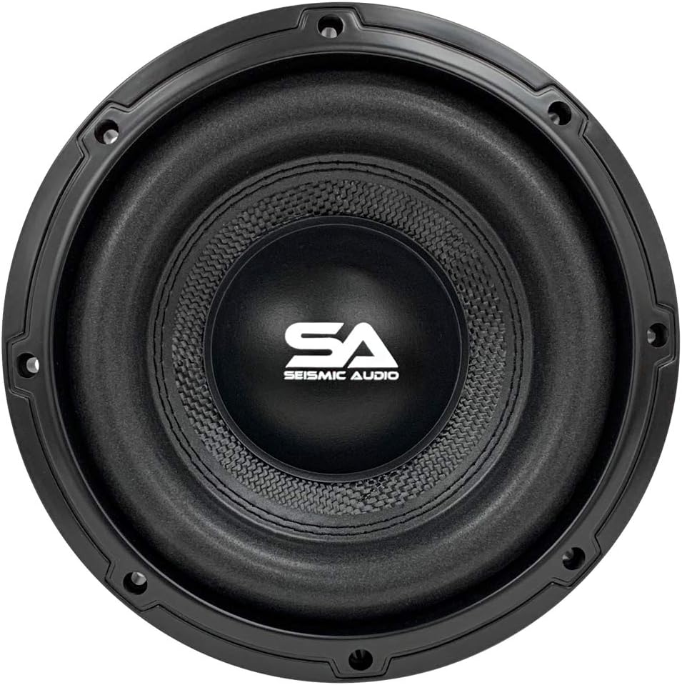 Pair of 8 Inch 1000 Watt Dual 4 Ohm Car Audio Subwoofer Package with Amplifier & Cables S105121