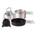 Camping Cookware Set with Saucepan and Kettle N757174