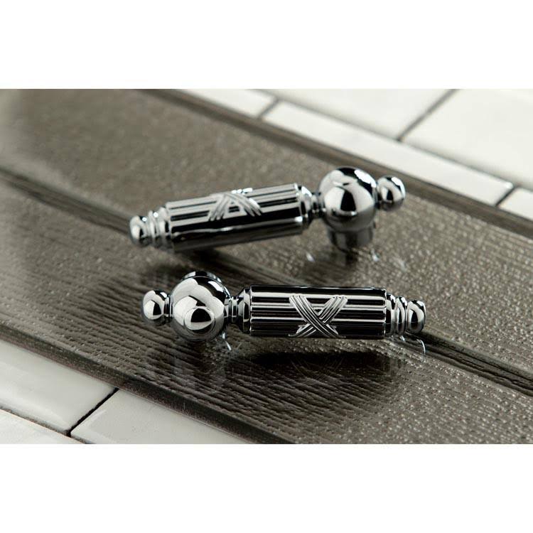 Chrome Widespread Lavatory Faucet with Brass Pop-Up I68477