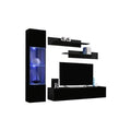 Black Floating Entertainment Center B7842