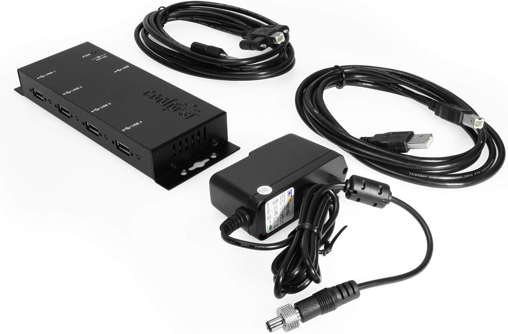 4-Port USB 2.0 Powered Hub with Screw Lock Pack of 2 P131
